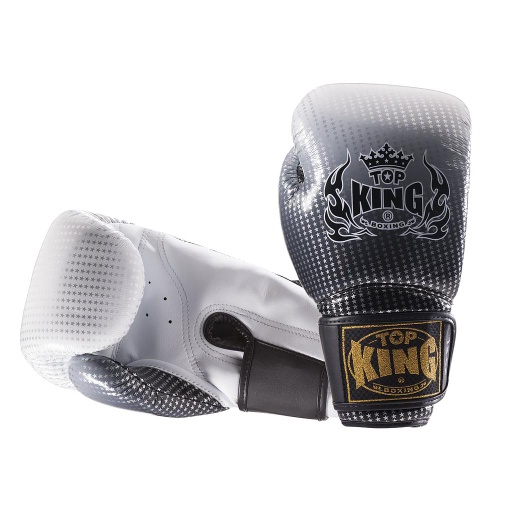 Top King Boxing Gloves Super Star Air, Black-White