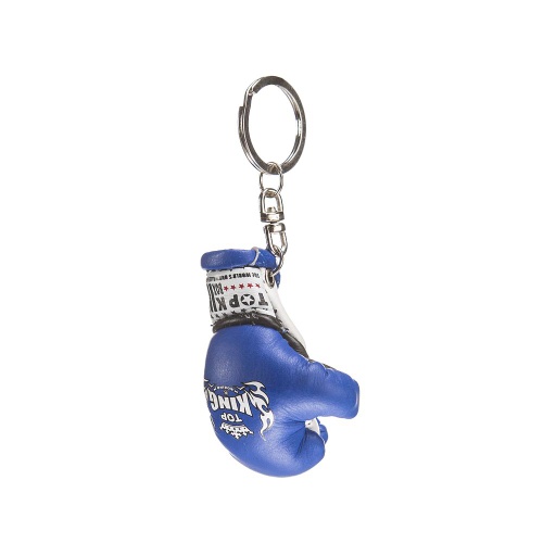 [TKKER-01-B-W] Top King Mini Boxing Glove Keyring, Blue