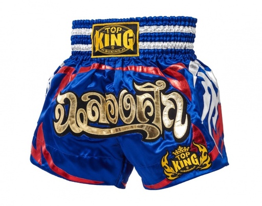 Top King Muay Thai Shorts TKTBS-080, Blue