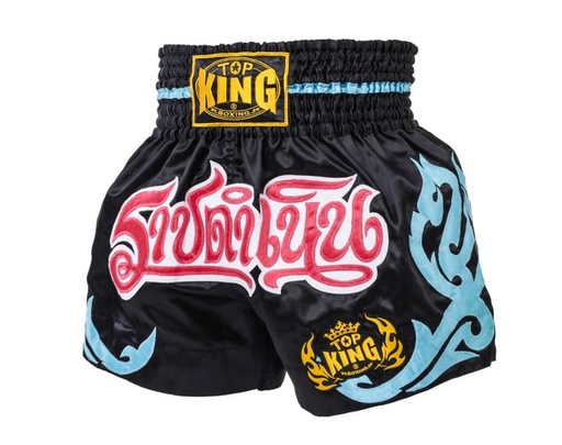 Top King Muay Thai Shorts TKTBS-081, Black