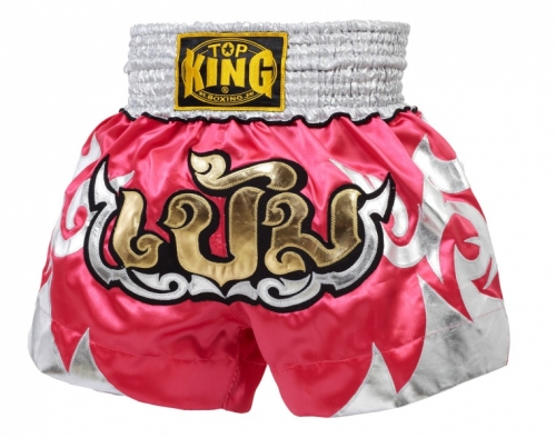 Top King Muay Thai Shorts TKTBS-084, Red