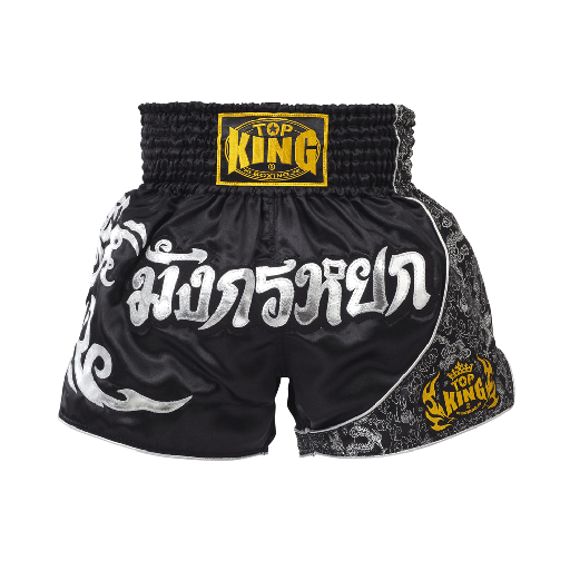 Top King Muay Thai Shorts TKTBS-088, Black