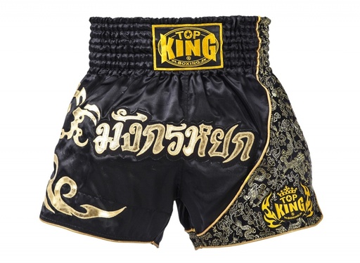 Top King Muay Thai Shorts TKTBS-089, Black