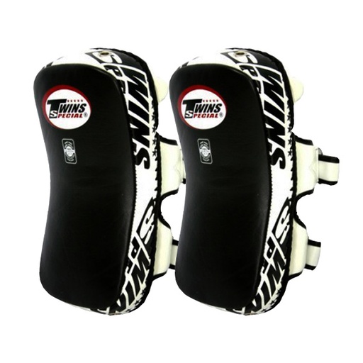 [KPL-12-S-W-M] Twins Thai Pads Curved KPL-12, Black-White