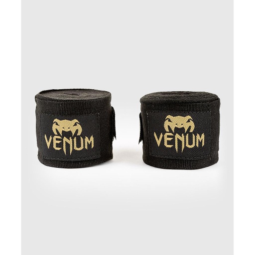 [EU-VENUM-0430-S-GO-250] Venum Hand Wraps 2.5m Semi-Elastic, Black