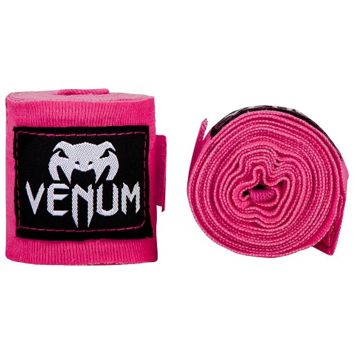 [EU-VENUM-0430-P-250] Venum Boxbandagen 2,5m Halbelastisch, Neonpink