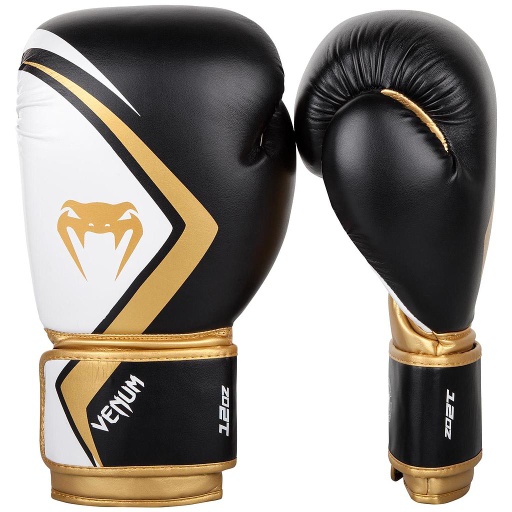 Venum Boxhandschuhe Contender 2.0, Weiß-Gold