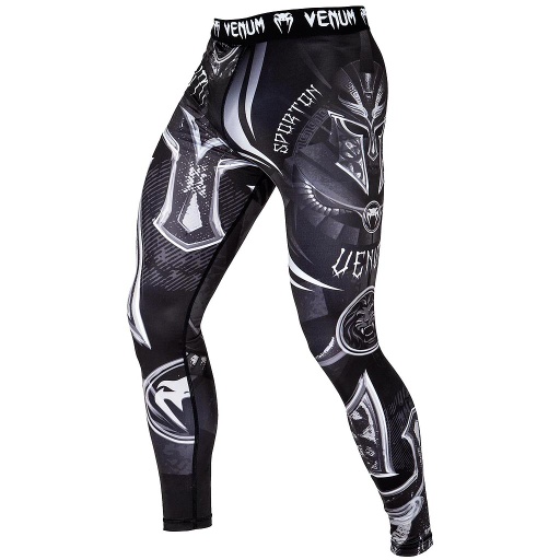 Venum Compression Pants Gladiator 3.0, Schwarz-Weiß