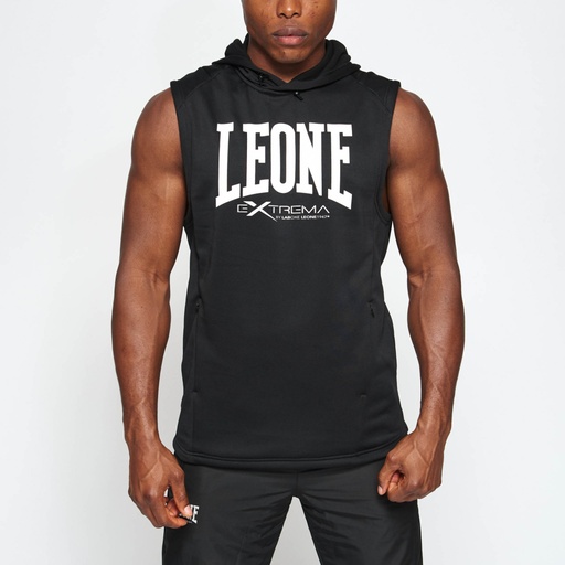 Leone Hoodie Sleeveless, Black