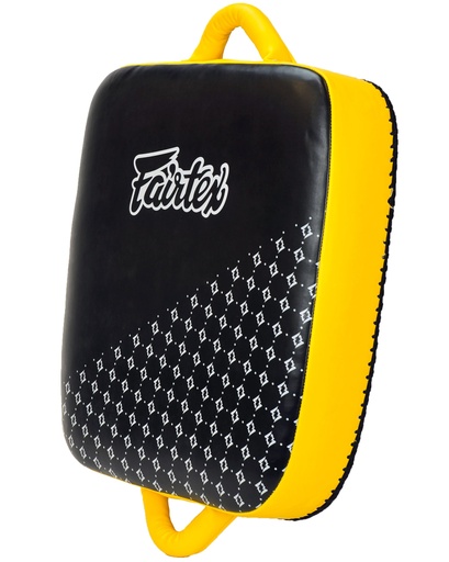 [LKP1-S-GE] Fairtex Low Kick Kick Shield LKP1, Black-Yellow