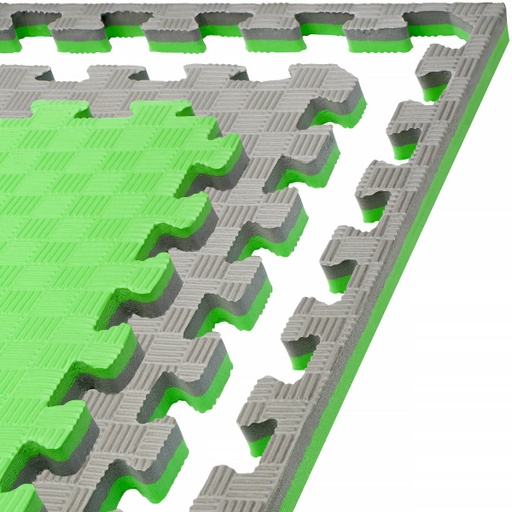 [DAMATMMA-GR-G-3] Kampfsportmatte Grappling 3cm, Grün-Grau