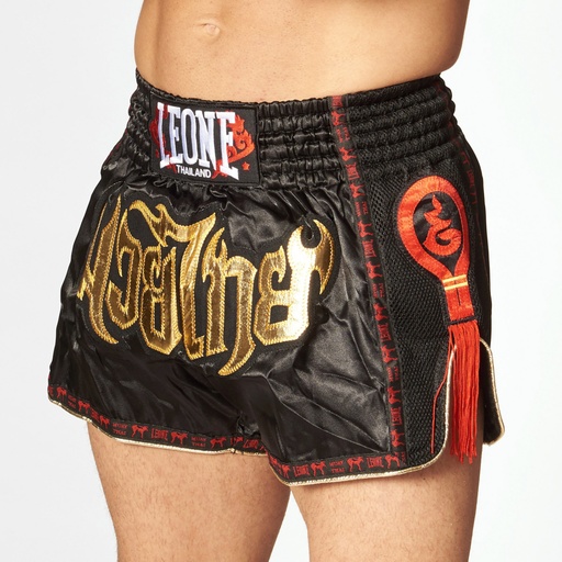 Leone Muay Thai Shorts Bangkok, Black-Gold