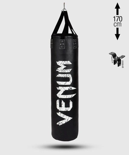 [VENUM-04198-S-W-170] Venum Boxsack Challenger 170x35cm 50kg, Schwarz-Weiß