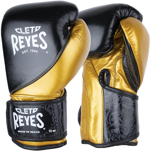 Cleto Reyes Boxhandschuhe High Precision, Schwarz-Gold