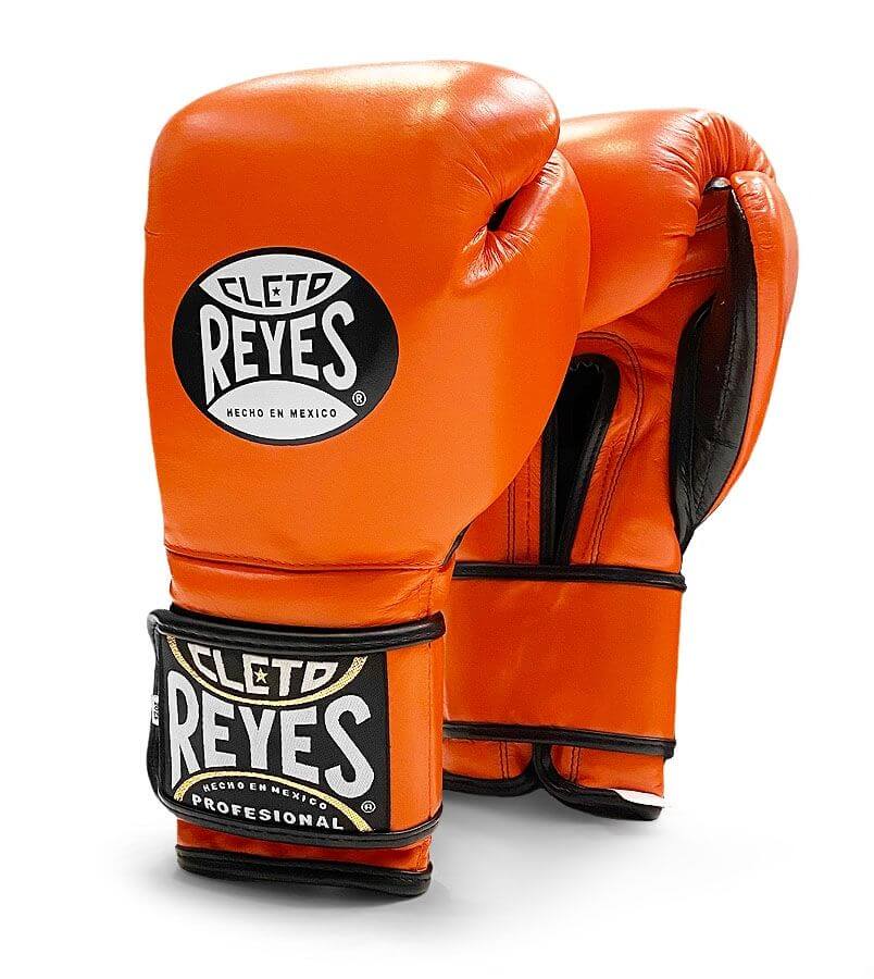 Cleto Reyes Boxing Gloves Training Velcro, Orange