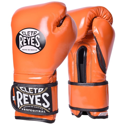 Cleto Reyes Boxing Gloves Training Velcro, Orange