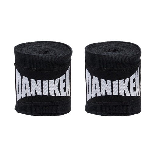 [DABBAJUN-S-150] Daniken Boxbandagen 1,5m Halbelastisch, Schwarz