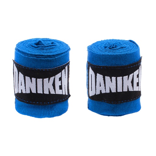 [DABBAJUN-B-150] Daniken Boxbandagen 1,5m Halbelastisch, Blau