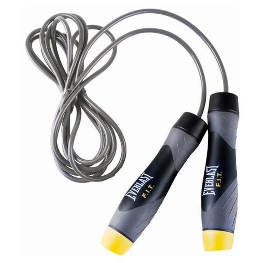 [833640-GR-GE] Everlast Jump Rope Jump Weighted, Gray-Yellow