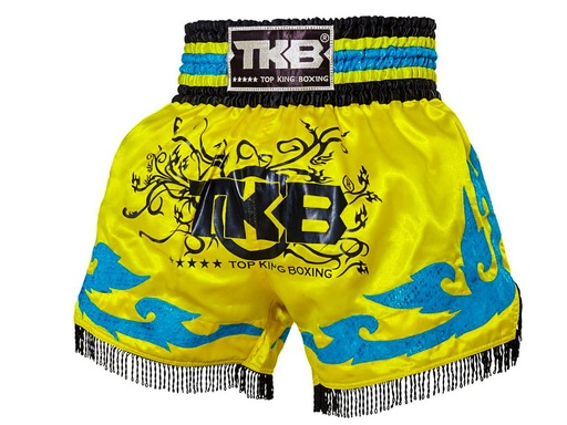 Top King Muay Thai Shorts TKTBS-150, Gelb