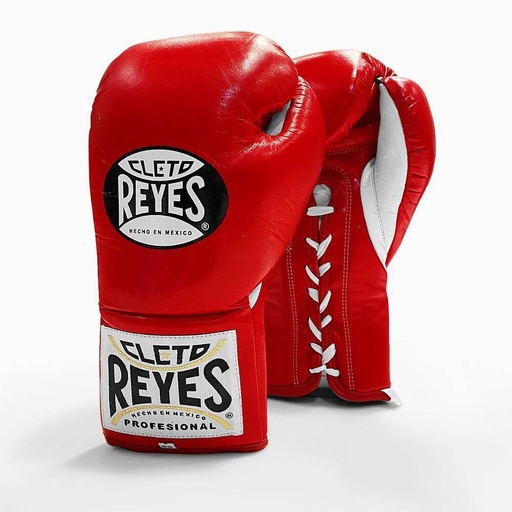 Cleto Reyes Boxhandschuhe Professional Fight mit Schnürung, Rot