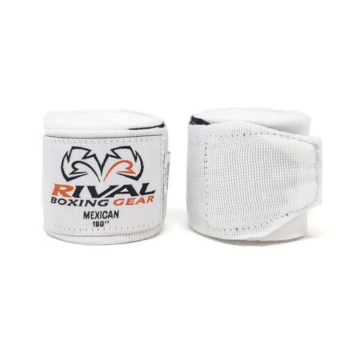 [RHWM-White-150-W-3-5] Rival Boxbandagen Mexican 3,5m, Weiß