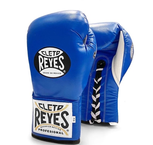 Cleto Reyes Boxhandschuhe Profight Safetec mit Schnürung, Blau