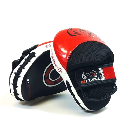 [RPM7-Red/Black-R-S] Rival RPM7 Fitness Plus Punch Mitts