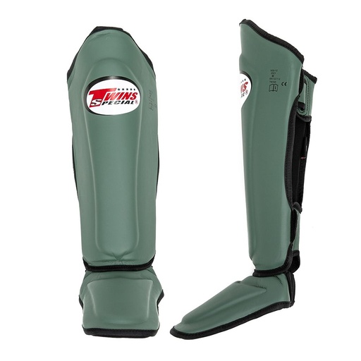 Twins Shin Guards SG7, Skintex, Green