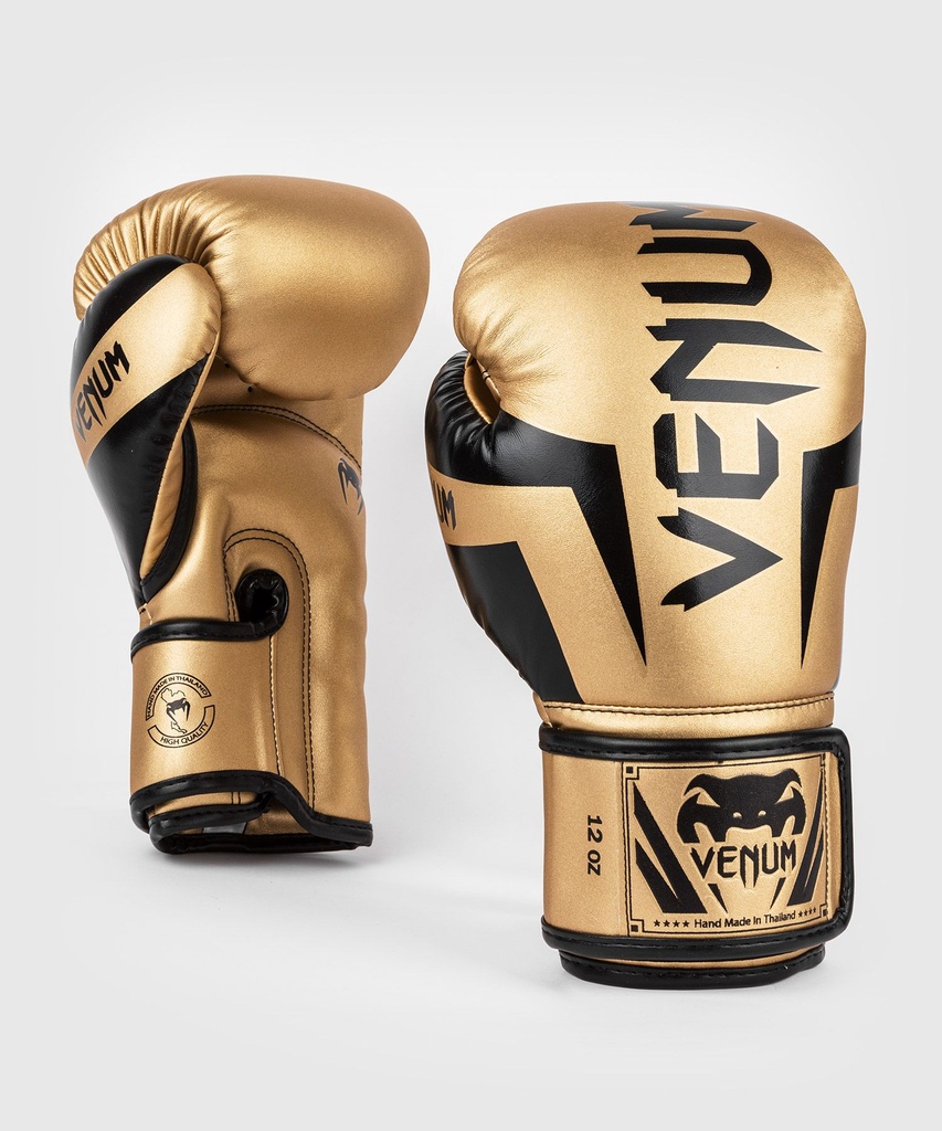 Venum Boxing Gloves Elite, Gold-Black