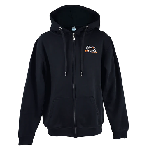 Rival Hoodie Corpo with Zip, Black