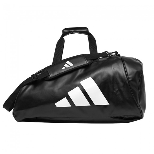 [ADIACC051NL-90100-S-W-M] adidas Gym Bag 2in1 M PU, Black-White