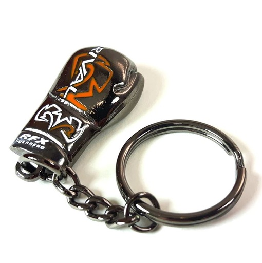 [RKR-MBG-Black-S] Rival Mini Boxhandschuh Schlüsselanhänger aus Metall
