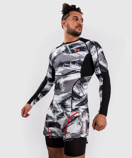 Venum Rash Guard Electron 3.0, Gray-Red