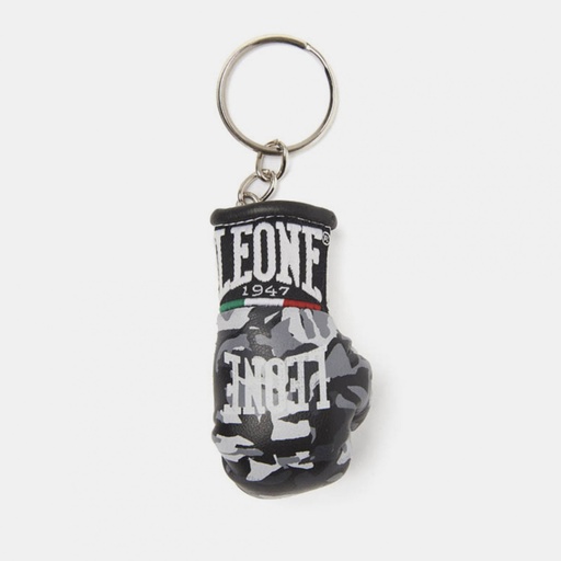 [AC912-C-G] Leone Mini Boxing Glove Keyring, Grey Camo