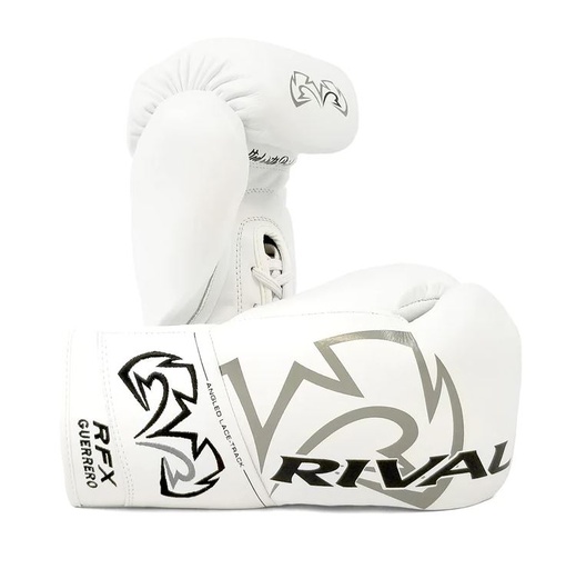 Rival Boxing Gloves RFX-Guerrero Pro Fight HDE-F Laces, White