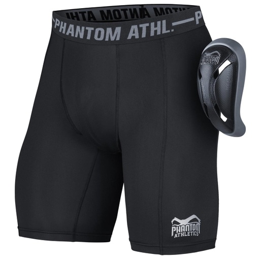 Phantom Groin Guard Vector Pro, Black