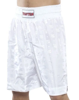 Top Ten Boxing Shorts Simple Stripe, White