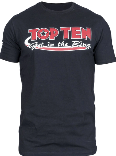 Top Ten T-Shirt Get in the Ring, Schwarz