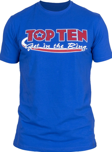 Top Ten T-Shirt Get in the Ring, Blau