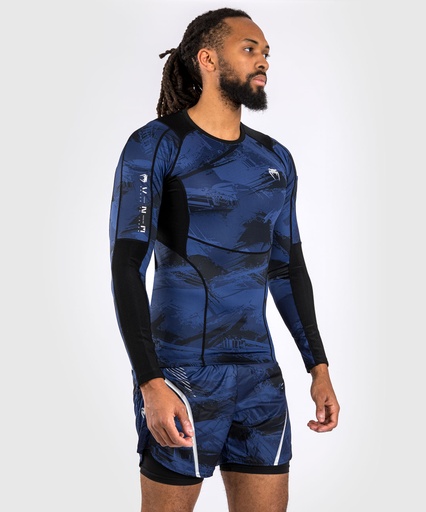 Venum Rash Guard Electron 3.0, Blue-Black