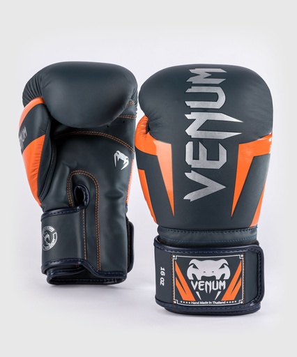 Venum Boxing Gloves Elite, Navy Blue-Orange