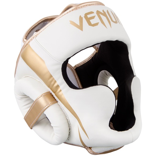 [VENUM-1395-226-W-GO] Venum Head Guard Elite, White-Gold