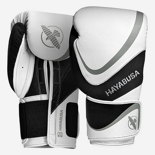 Hayabusa Boxhandschuhe H5, Weiß-Grau