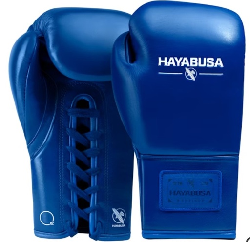 Hayabusa Boxhandschuhe Pro Fight Pferdehaar mit Schnürung, Blau