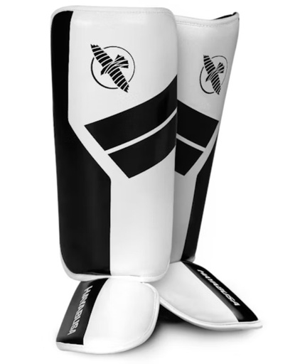 Hayabusa Shin Guards S4 Youth, White