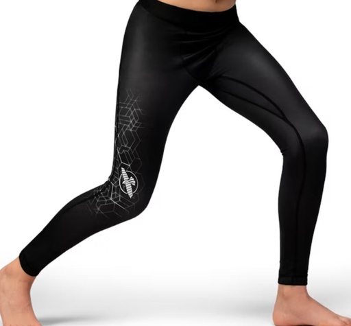 Hayabusa Compression Pants Geo Youth, Black-Grey