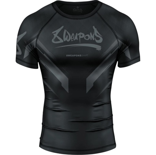 8Weapons Rash Guard Shift, Black-Matte