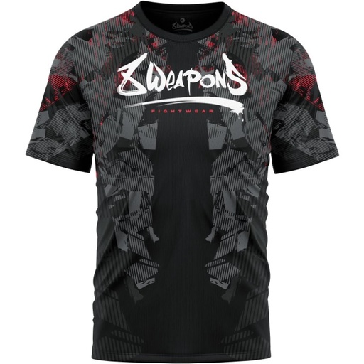 8Weapons T-Shirt Functional Hit 2.0, Schwarz-Rot