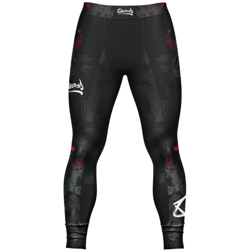 8Weapons Compression Pants Hit 2.0, Black-Red